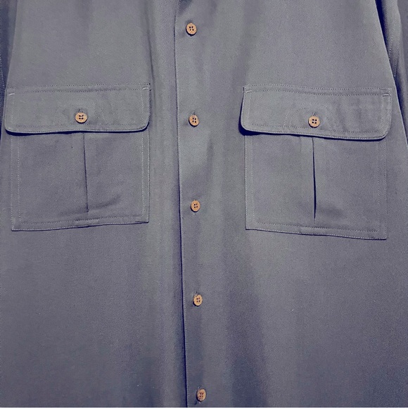 HAVANA JACKS CAFE Men’s Shirt in Slate Blue - Picture 4 of 5